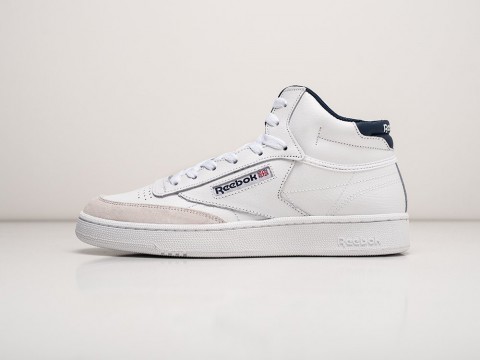 Reebok Club C 85 High White / Beige / Navy Blue артикул 28707