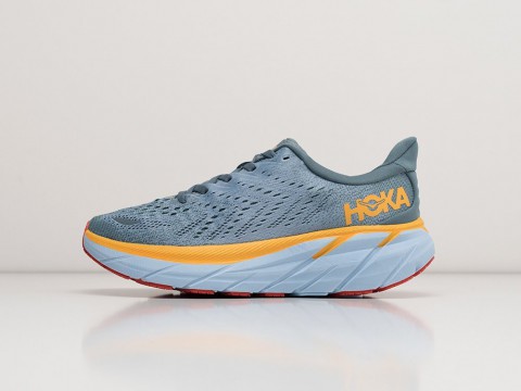 Hoka Clifton 8 WMNS Blue / Yellow / Red артикул 28721