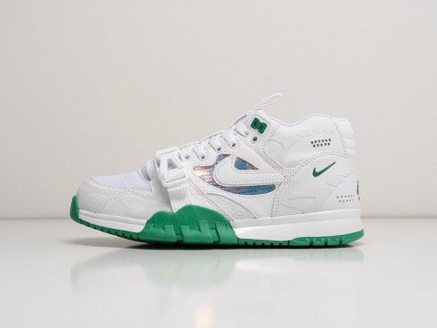 Мужские кроссовки Nike Air Trainer 1 SP White - Pine Green белые Мужские кроссовки Nike Air Trainer 1 SP White - Pine Green белые