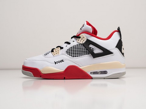 Мужские кроссовки Nike Air Jordan 4 Retro белые Мужские кроссовки Nike Air Jordan 4 Retro белые