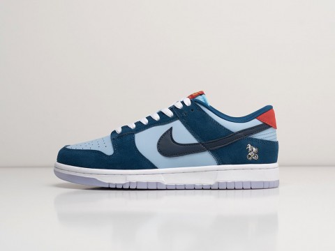 Мужские кроссовки Nike x Why So Sad x SB Dunk Low The Predatory Bird голубые Мужские кроссовки Nike x Why So Sad x SB Dunk Low The Predatory Bird голубые