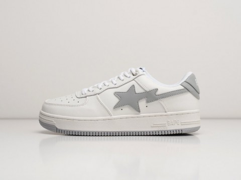 Мужские кроссовки Bape Bapesta Low белые Мужские кроссовки Bape Bapesta Low белые