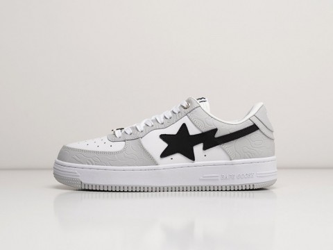 Мужские кроссовки Bape Bapesta Low белые Мужские кроссовки Bape Bapesta Low белые