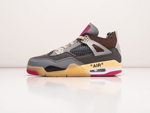 Nike x OFF White x Air Jordan 4 Retro WMNS Grey / Brown / Beige / Pink