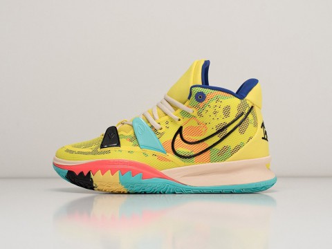 Nike Kyrie 7 1 World 1 People Yellow Strike / Green Abyss / Bright Crimson / Black артикул 28951