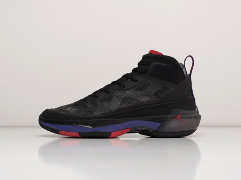 Nike Air Jordan XXXVII Raptors Black / Club Purple / Dark Charcoal / True Red / Okra
