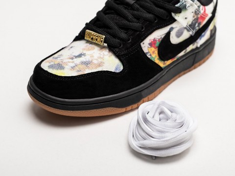 Nike x Supreme x SB Dunk Low Rammellzee черные текстиль мужские (40-45) Nike x Supreme x SB Dunk Low Rammellzee черные текстиль мужские (40-45)