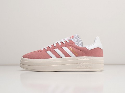 Женские кроссовки Adidas Gazelle Bold WMNS розовые