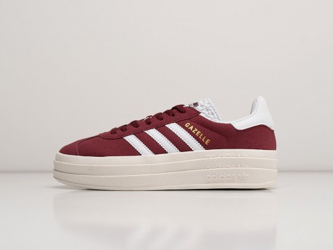 Adidas Gazelle Bold WMNS красные текстиль женские (36-40) Adidas Gazelle Bold WMNS красные текстиль женские (36-40)