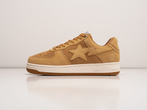 Мужские кроссовки Bape Bapesta Low коричневые Мужские кроссовки Bape Bapesta Low коричневые