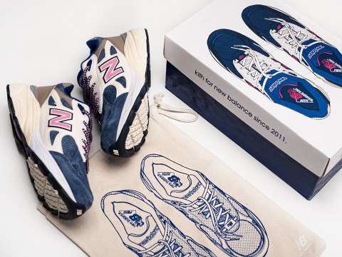 New Balance x Kith x 990v3 Made In USA Daytona синие - фото