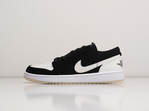 Nike Air Jordan 1 Low Diamond черные кожа мужские (40-45)