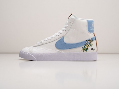 Мужские кроссовки Nike Blazer Mid 77 Indigo белые