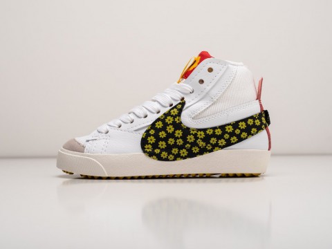 Женские кроссовки Nike Blazer Mid 77 Jumbo Sunflower WMNS белые Женские кроссовки Nike Blazer Mid 77 Jumbo Sunflower WMNS белые