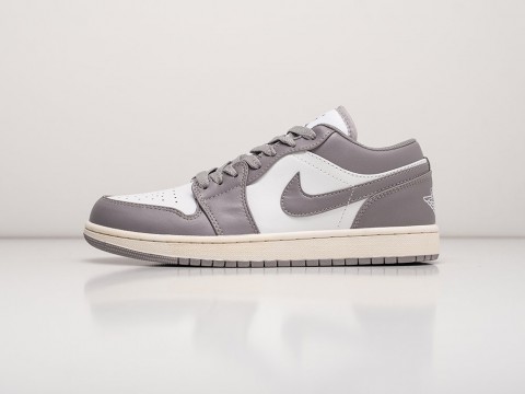 Nike Air Jordan 1 Low Vintage Grey серые кожа мужские (40-45)
