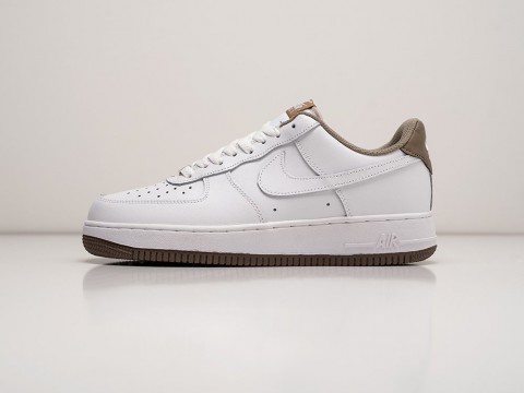 Nike Air Force 1 Low 07 LV8 White Taupe белые кожа мужские (40-45)