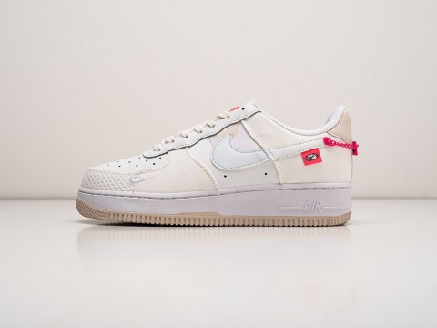 Nike Air Force 1 Low 07 LX Pink Bling WMNS белые - фото