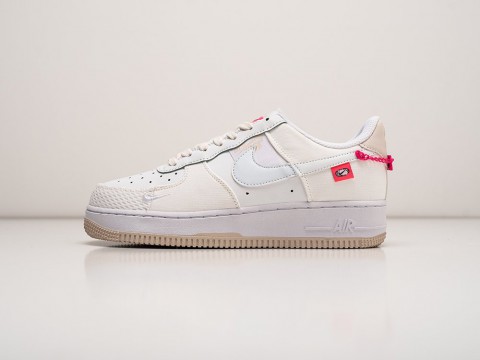 Женские кроссовки Nike Air Force 1 Low 07 LX Pink Bling WMNS белые Женские кроссовки Nike Air Force 1 Low 07 LX Pink Bling WMNS белые