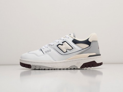 New Balance 550 White / Dark Blue / Brown артикул 29345