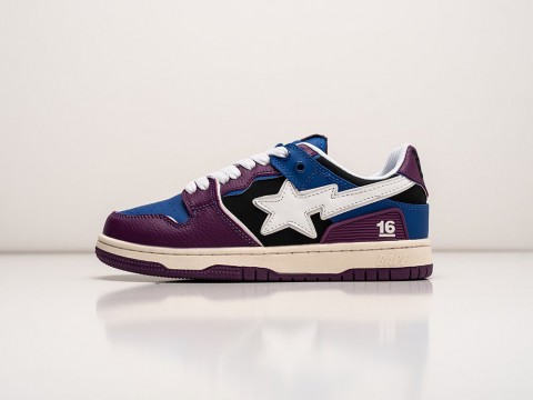 Bape Sk8 Sta Low Hong Kong 16Th Anniversary WMNS Purple / Blue / Black / White артикул 29368