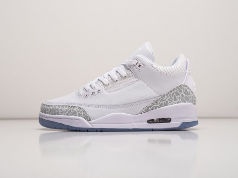 Мужские кроссовки Nike Air Jordan 3 Retro Pure White белые