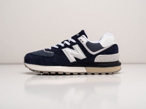 New Balance 574 синие замша мужские (40-45)