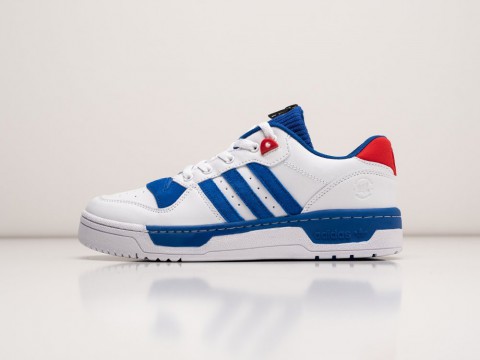 Adidas KIKS x Rivalry Low White / Royal Blue / Red артикул 29674