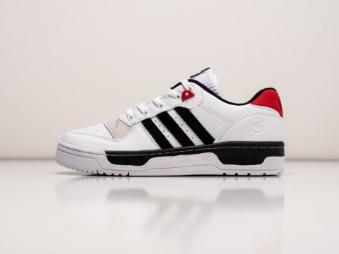 Adidas KIKS x Rivalry Low White / Black / Red артикул 29676