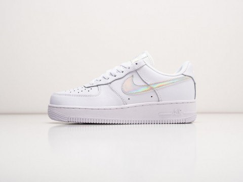 Женские кроссовки Nike Air Force 1 Low Iridescent Swoosh WMNS белые