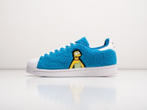 Adidas Superstar x The Simpsons WMNS Blue / White артикул 30214