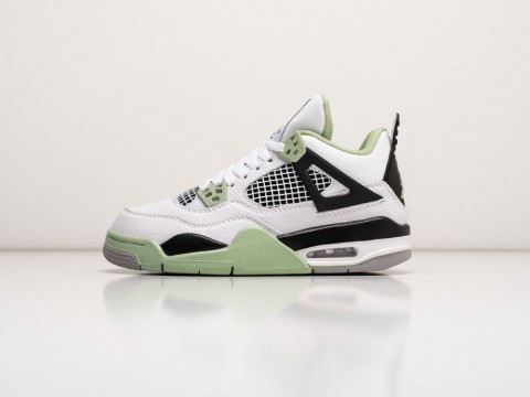 Женские кроссовки Nike Air Jordan 4 Retro Seafoam WMNS белые Женские кроссовки Nike Air Jordan 4 Retro Seafoam WMNS белые