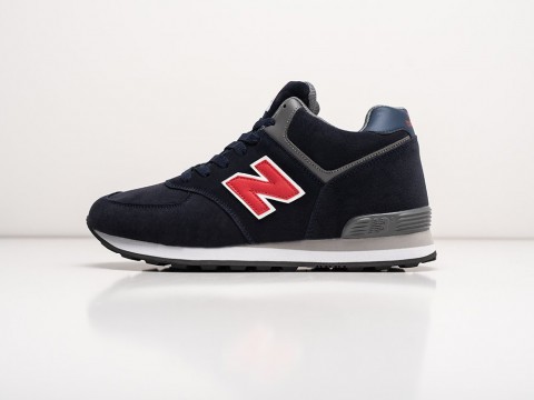 New Balance 574 Mid Winter Navy Blue / Red / White