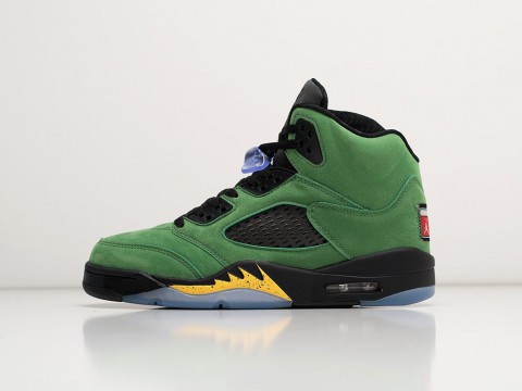 Nike Air Jordan 5 Retro SE Oregon зеленые - фото