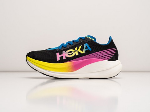 Hoka Rocket X 2 WMNS Black / Blue / Yellow / Pink
