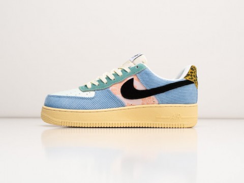 Nike Air Force 1 Low Spring Mix WMNS Celestine Blue / Off Noir / Teal Tint / Lemon Wash артикул 30506