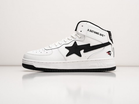 Мужские кроссовки Bape Sta Force 1 High Winter белые Мужские кроссовки Bape Sta Force 1 High Winter белые