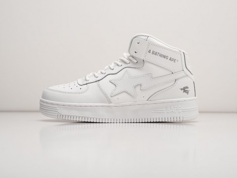 Bape Sta Force 1 High Winter белые кожа мужские (40-45)