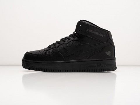 Мужские кроссовки Bape Sta Force 1 High Winter черные Мужские кроссовки Bape Sta Force 1 High Winter черные