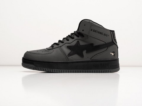 Мужские кроссовки Bape Sta Force 1 High Winter серые Мужские кроссовки Bape Sta Force 1 High Winter серые