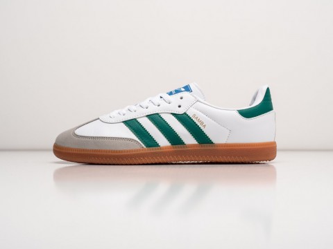 Adidas Samba OG White / Green / Gum артикул 30584