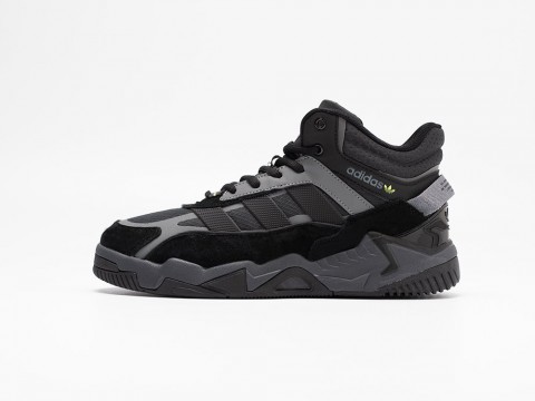 Мужские кроссовки Adidas Niteball II High Winter черные Мужские кроссовки Adidas Niteball II High Winter черные