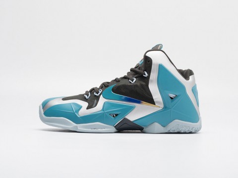 Nike LeBron 11 Armory Slate голубые текстиль мужские (40-45)