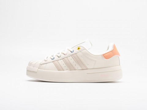 Adidas Superstar WMNS White / Coral артикул 30847