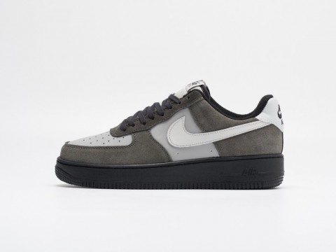 Nike Air Force 1 Low серые кожа мужские (40-45)