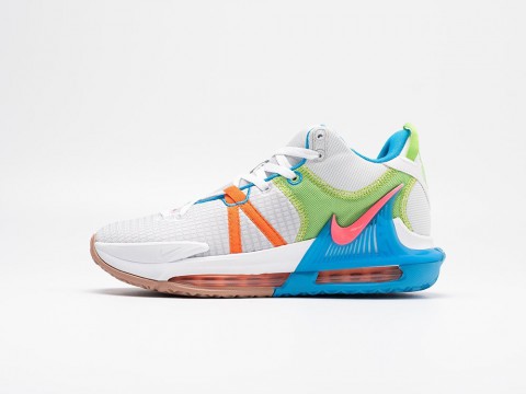 Мужские кроссовки Nike LeBron Witness 7 Grey Fog Multi-Color белые Мужские кроссовки Nike LeBron Witness 7 Grey Fog Multi-Color белые