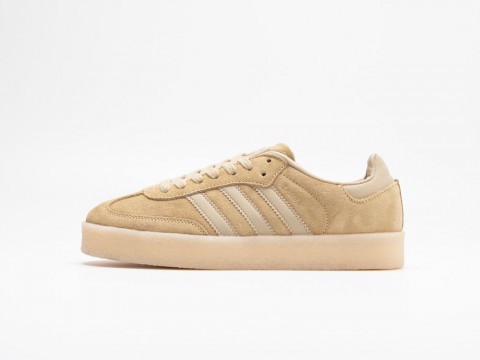 Мужские кроссовки Adidas Ronnie Fieg x Clarks x Samba бежевые Мужские кроссовки Adidas Ronnie Fieg x Clarks x Samba бежевые