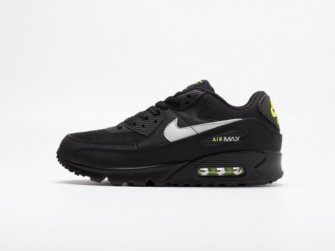 Мужские кроссовки Nike Air Max 90 Black Volt черные Мужские кроссовки Nike Air Max 90 Black Volt черные