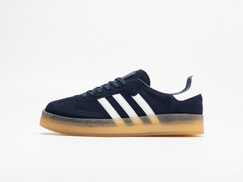 Adidas Ronnie Fieg x Clarks x Samba Navy Blue / White артикул 30952