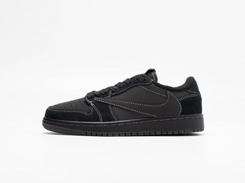 Nike Air Jordan 1 Low x Travis Scott Black Phantom WMNS черные артикул 30965 Nike Air Jordan 1 Low x Travis Scott Black Phantom WMNS черные артикул 30965