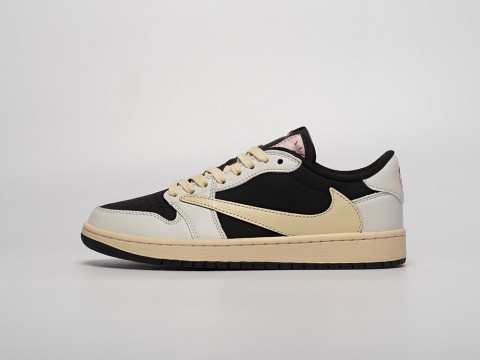 Nike Air Jordan 1 Low x Travis Scott Sail Black белые кожа мужские (40-45) Nike Air Jordan 1 Low x Travis Scott Sail Black белые кожа мужские (40-45)